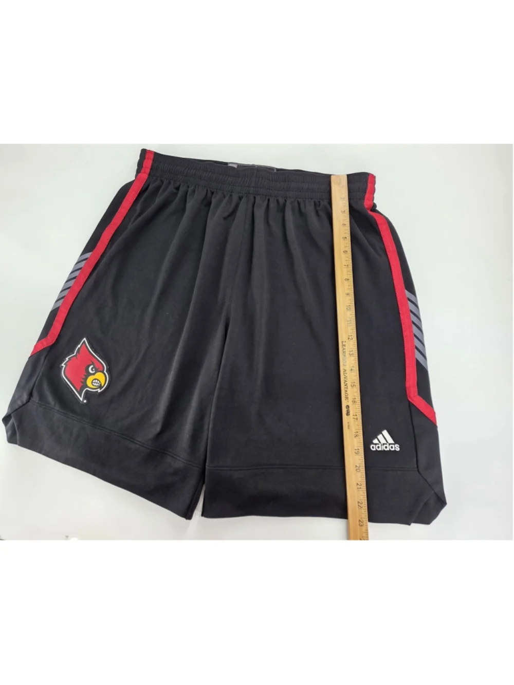 Adidas Louisville Cardinals Basketball Shorts Mens 2XL Black NCAA Team Issue 10